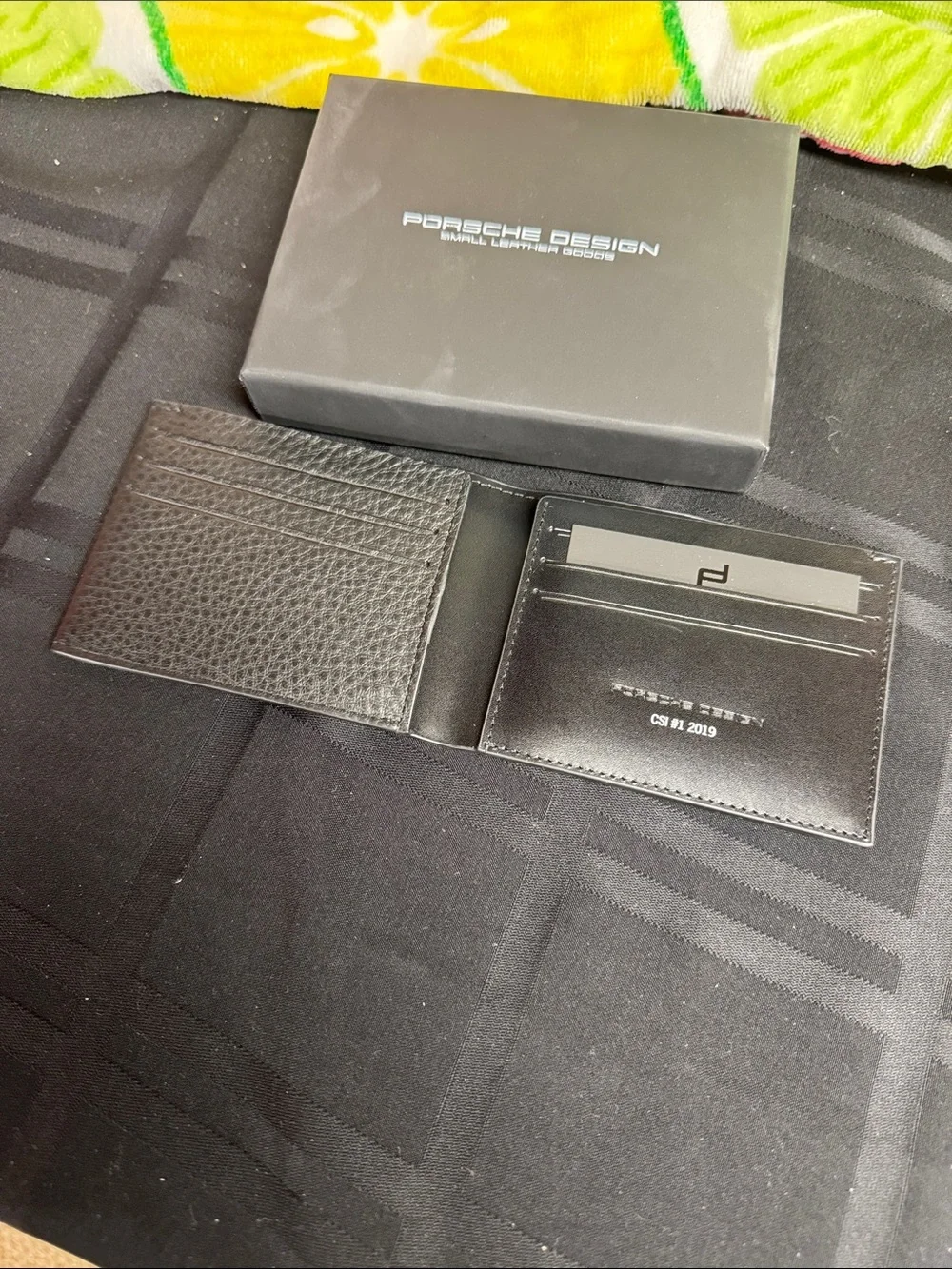 Porsche Design Black Leather Fold Wallet